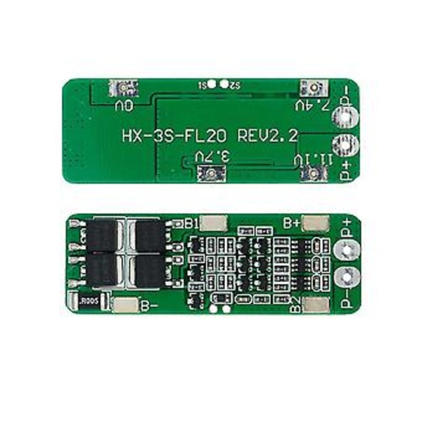 10st 3s 20a - 18650 Laddare Pcb Bms Kort För 12.6v - Cell