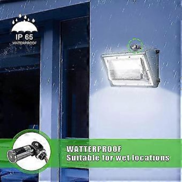 2-pack, skymning till gryning/dag-natt-sensor, fotoelektrisk brytare, fotocellsensor, IP65 vattentät fotoc