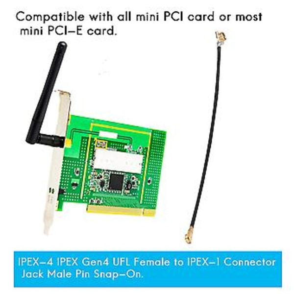 2st 5cm Lång Ipex-4 Ufl Hona Till Ipex-1 Kontakt Kabel Antenn För Intel Ax200/ax210 Bcm94360h