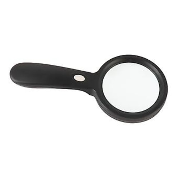 Forstørrelsesglas 10X Bærbar Håndholdt Lup med 12 LED-lys til Seniorer Læsning Reparation Inspektion