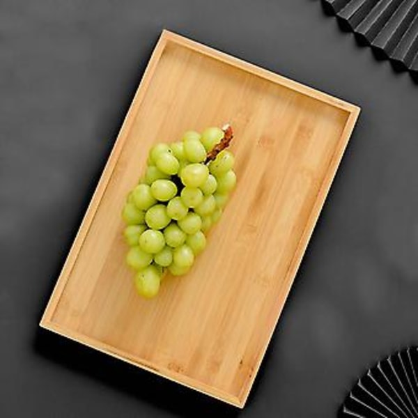 Puinen tarjotin Kung Tea ruokailuvälinelaatikot säilytyslava hedelmälautanen koristelu 6 kokoa japanilainen F