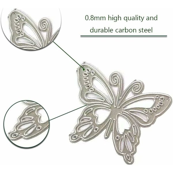 Scrapbooking-skärmaskiner Skärmaskiner, Fjärilsklippmaskiner Metallstencil för Scrapbooking Präglingsalbum Papperspresentkort
