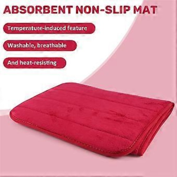 120x40cm Imukykyinen Liukumaton Memory Foam Keittiön Makuuhuoneen Oven Lattiamatto Matto Viininpunainen
