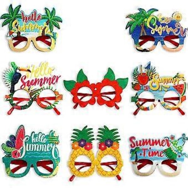 Sommar Hawaiianska Glasögon Tropiskt Tema Festdekorationer Kokospalm Foto Glasögon Ram, J