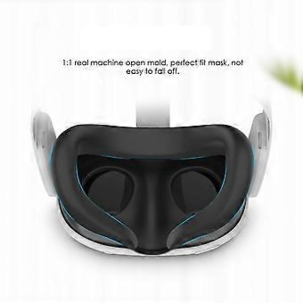 Silikonmaskskydd Ansiktsskyddsdyna för 3 Ansiktskudde Skyddande Skydd för Quest 3 VR-tillbehör A