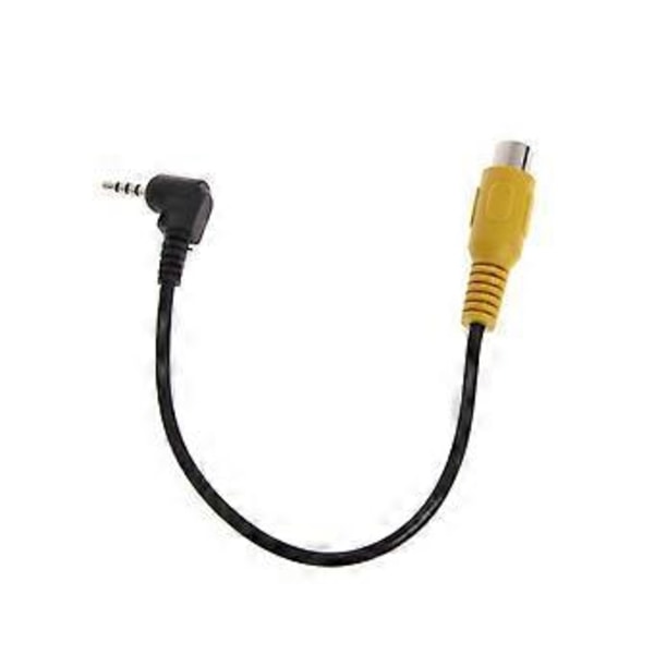 2,5 mm:n stereoliitin uros RCA-naarasvideomuunninadapterikaapeli GPS:lle