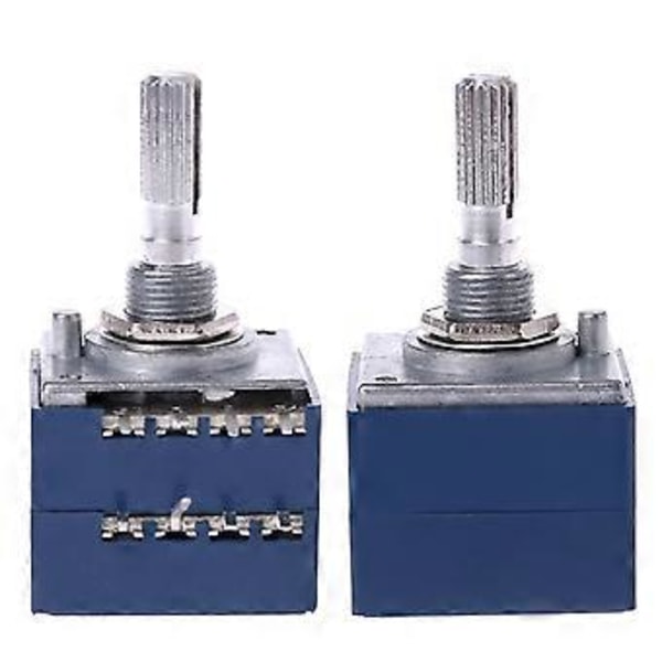 Potensiometer RH2702 8 Pin Serrat Delt Aksel 6MM Presisjon 27-type A100K 100K