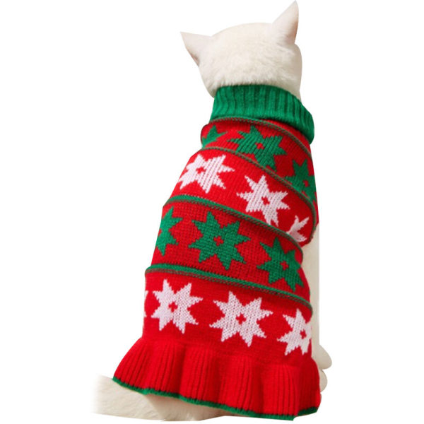 Pet winter clothing Christmas pet sweater skirt  xl