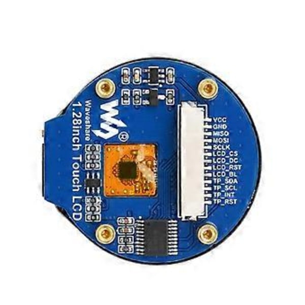 1.28-tommers Rund LCD IPS Modul 240x240 Oppløsning 65K RGB Farger SPI Grensesnitt