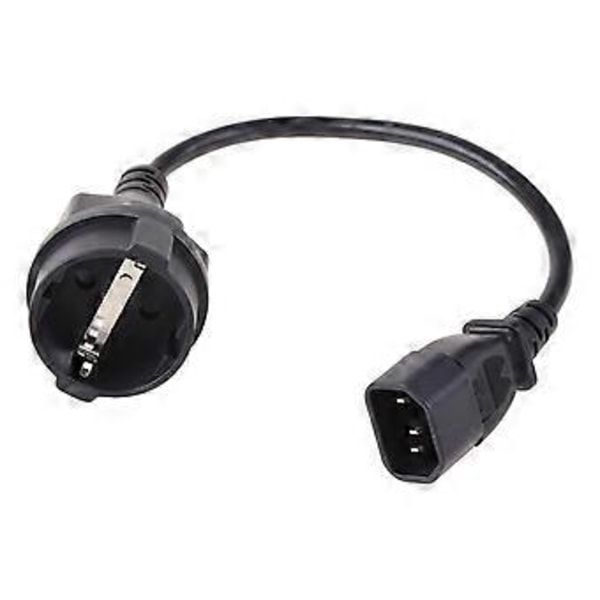 UPS PDU Strømkabel IEC 320 C14 Stik Adapter IEC320 C14 Han til Europa Hun Stik Kort Adapter Kabel Konverter