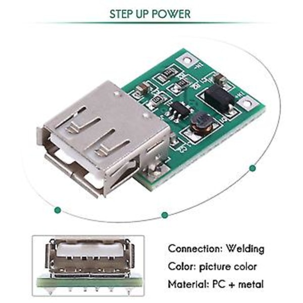 - Ingång 0.9v-5v Till 5v Utgång Usb Laddare Step Up Modul