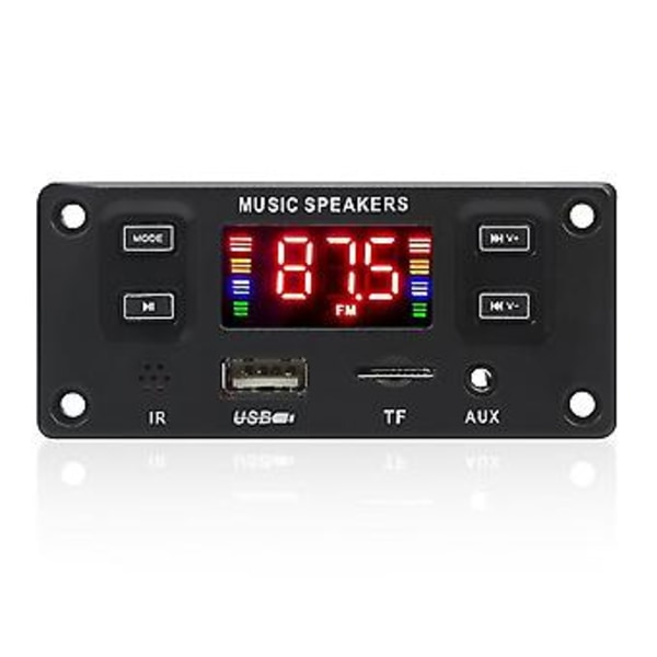 2x30w Afspiller Decoder Board 12v Forstærker Bluetooth 5.0 Bilradio Modul Tf Usb Aux Wma Afspiller Decod