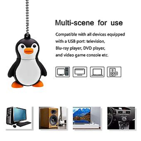 16gb Nyhed Sød Pingvin Usb 2.0 Flash Drive Data Memory Stick Ce - Og