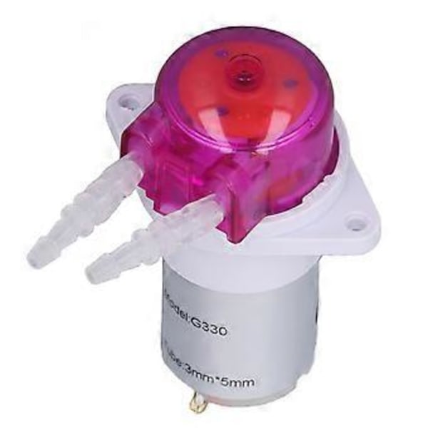Peristaltisk Pumpe Mini DC Liten Mikro Sirkulerende Elektrisk Selvprimende Væskedoseringspumpe 5000RPM 24V 53ml/min 130A