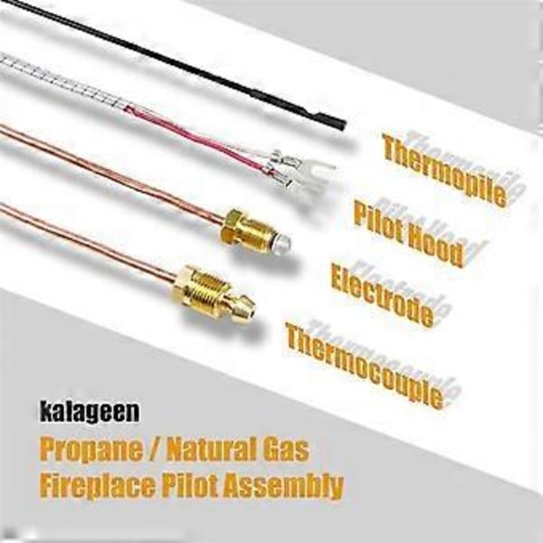 Propan & Naturgas Pejs Pilot Samling Inkluderer Pilotrør, Termoelement Og Tændingsledning Os