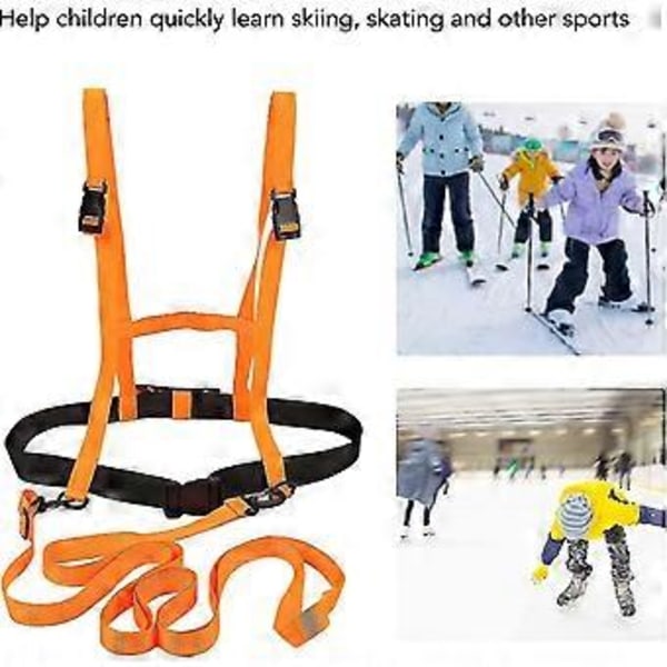 Beculerty Skidharness för Barn, Skidharness Tränarryggsäck för att Lära Barn Att Åka Skidor Säkert, Träningsharness Utrustning för Att Förbereda Dem
