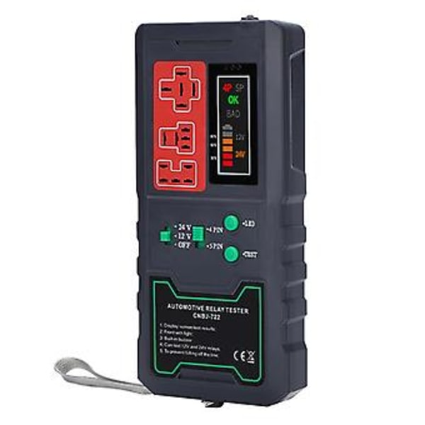 Auton elektroninen releen testaaja Jännitteen diagnostiikkatyökalu 4-nastainen 5-nastainen akun tarkistuslaite