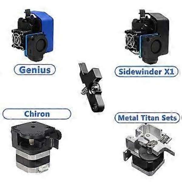 Opgraderet Metal Ekstruder Tomgangsarm med Rillelejegear til 1,75 mm SV01/ SV03 Prusa I3 MK3 Genius