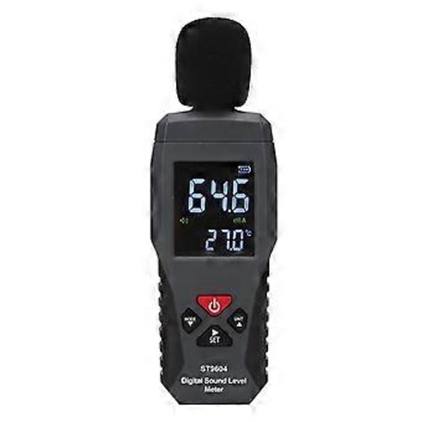 SMART SENSOR Ljudnivåmätare Logger 30-130dB Bullermätning Digital Ljudnivåmätare