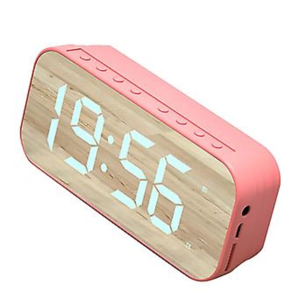 Trådlös Bluetooth-högtalare Väckarklocka, Bluetooth-högtalare Väckarklocka Sängbordsväckarklocka Digital Klocka med Bluetooth-högtalare Kvalitet Du Kan Lita På