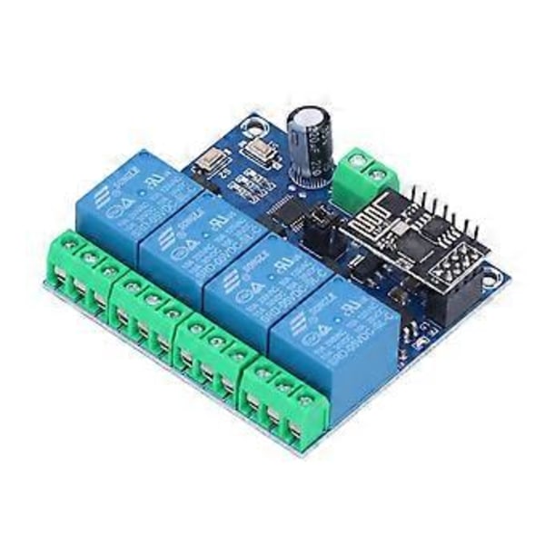 WiFi Relämodul 4 Kanal Telefon APP Fjärrkontroll Switch för Smart Home System ESP8266 5V