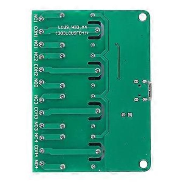 4-kanavainen relemoduuli 5V HID-ohjainvapaalle USB-laajennuskortille PC:n älykkään ohjauksen kytkin