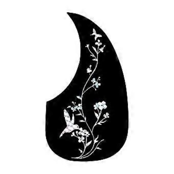 Gitarr Anti-Slip Platta Droppformad Akustisk Klassisk Gitarr Plektrumskydd Anti-Rep Fjäril