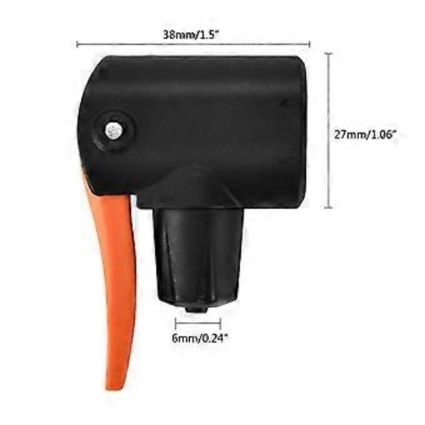 Sykkeldekk Luftpumpe Inflator Multi-bruk Sykkelpumpe Kobling for Hodepumpe Adapter for Ventil for Sykkel Sykkel Erstatning