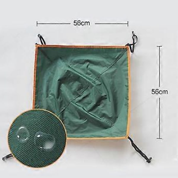 Ersättningstält Skylight Top Cap Regntätt Skydd Takventil Topptak för Utomhuscamping (Grön)