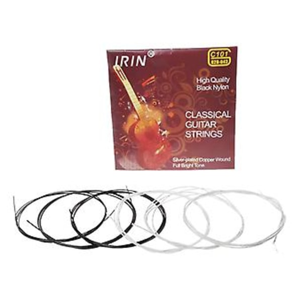 6 stk./sett Akustiske gitarstrenger Klassiske gitarstrenger Pakke for akustisk folkemusikk