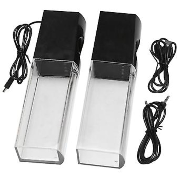 2 stk. LED Sers Dansende Musikkfontene For PC Laptop For Ph Bærbart Skrivebord St