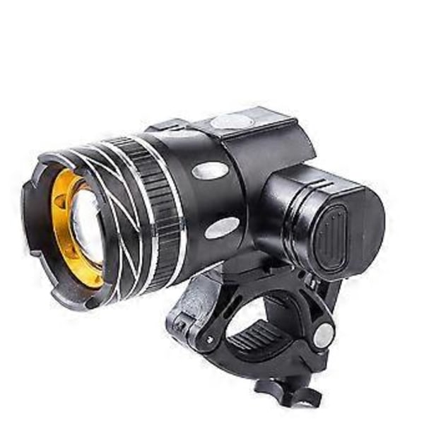 Sykkellys Front Sykkellys USB Oppladbar Lommelykt Zoombar med 3 Lysmoduser for 22-28mm Diameter Styre Terrengsykkel Landeveissykkel