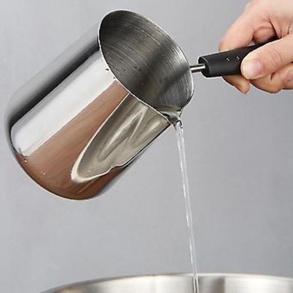 1000 ml Smørfri Stål Mælkekande Med Smørpande Tyrkisk Kande Choc