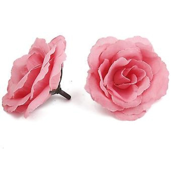 20 stk. Kunstig Blomsterhode Corolla DIY Bryllupsdekorasjon Diameter 65mm - Rosa