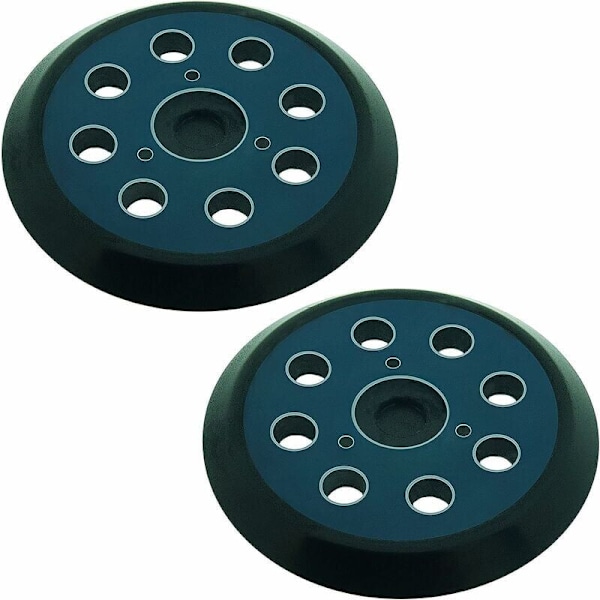 2 Pak med 2 8-huls 125mm Orbitalsliber Slibeskiver Kompatibel med Makita M9204 BO5030 BO5031 DBO180Z BO8041 DBO180RMJ BO5041 BO5010 BO50111 BO5012.