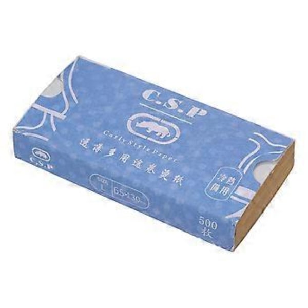 500 st/förpackning Salong Hårpermanentpapper för Hårpermanentrullar Salong Högtemperaturbeständigt Blekande Permanentväv Elektriskt Hårpapper