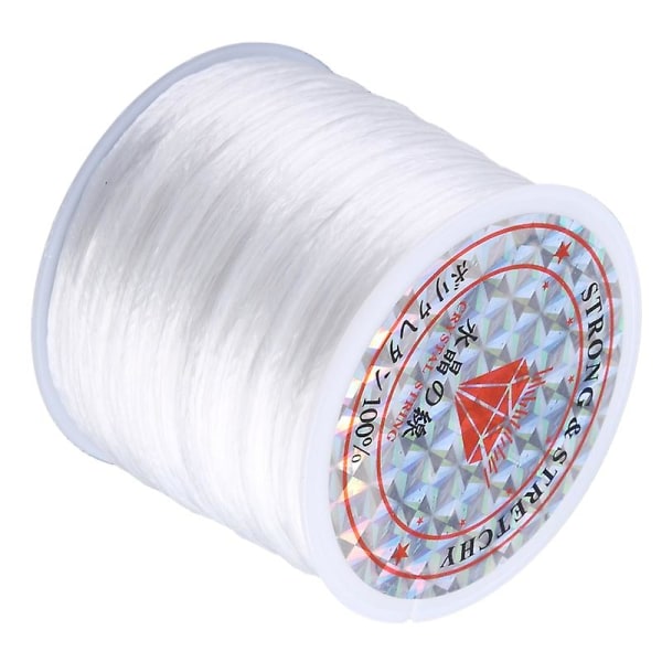 Enkel å knyte klar 1 mm diameter 100 meter elastisk snor for perlet smykker