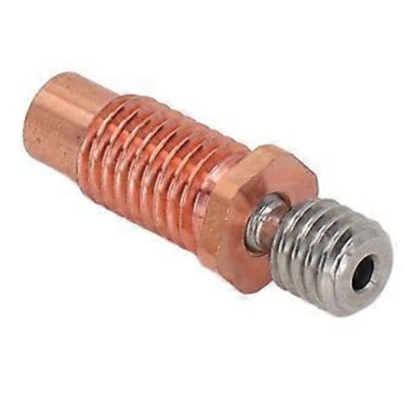 2 stk. 24 mm All Metal Hotend Throat Tube Bi Metal Ekstern Hex Hot End Throat Tubing til V6 3D-printer