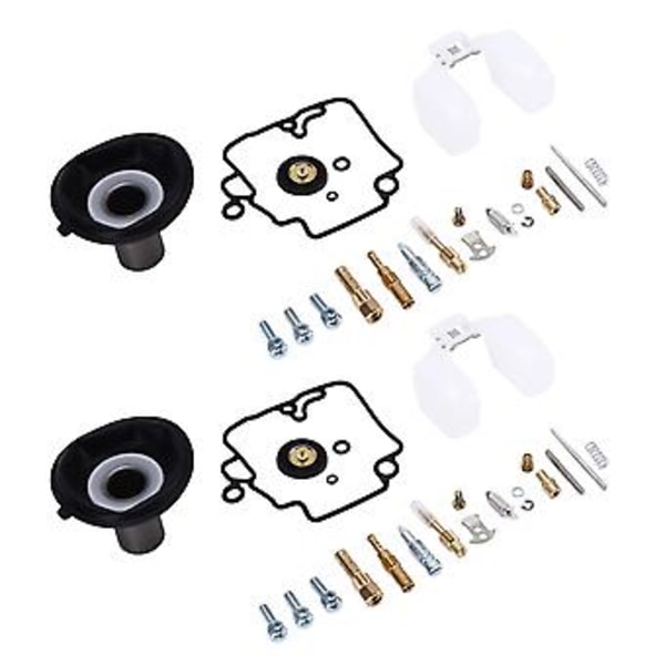 2 Set Motorcykel Förgasare Reparationssats 22mm Universal för GY6 125CC ATV Go Kart Scooters
