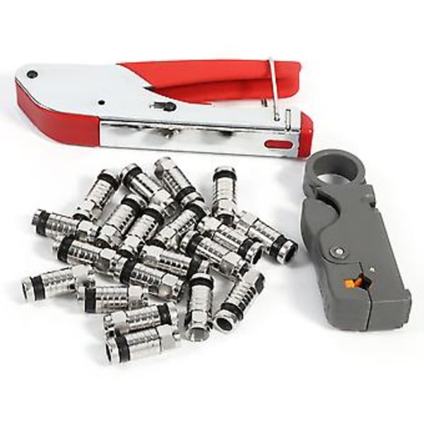 Justerbart kompressionsverktyg för RG59 RG6 BNC RCA-kontakt Koax Crimper F-typ