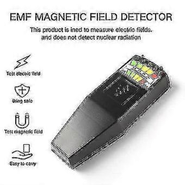 K2 Elektromagnetisk Felt Emf Gauss Meter Strålingsdetektor Bærbar Emf Magnetfelt Monitor 5 (hy)