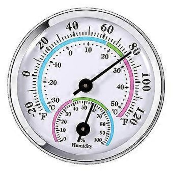 2-i-1 Innendørs Utendørs Termometer Temperatur Fuktighetsmåler Analog Hygrometer