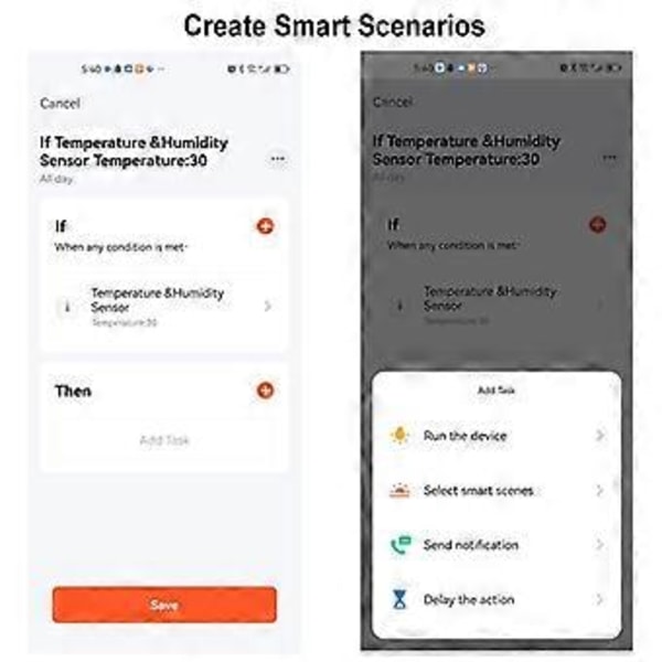 Tuya Smart Zigbee Temperatur- och Fuktighetssensor Inomhus Hygrometer APP Fjärrövervakning i Realtid Fungerar med Alexa