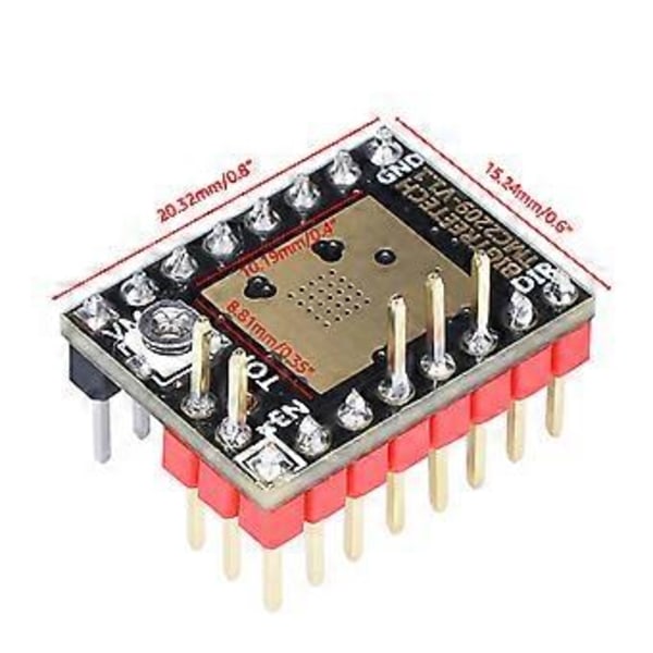 3D-skrivardel Stepstick Tyst TMC2209 V1.2 Stegmotordrivare För BTT SKR V1.4 SKR Mini E3 SKR 2 Ender3 V2 Voron 2.4