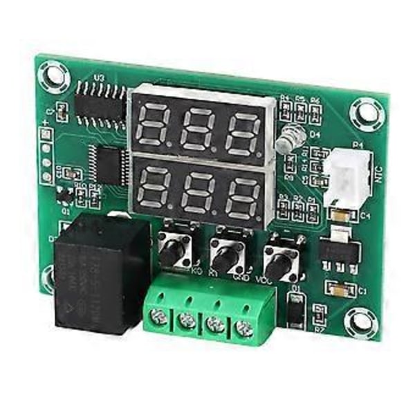 Kaksoisnäyttöinen digitaalinen termostaatti lämpötilansäädinmoduuli, kaksoisnäyttöinen lämpötilansäätökytkin DC12V