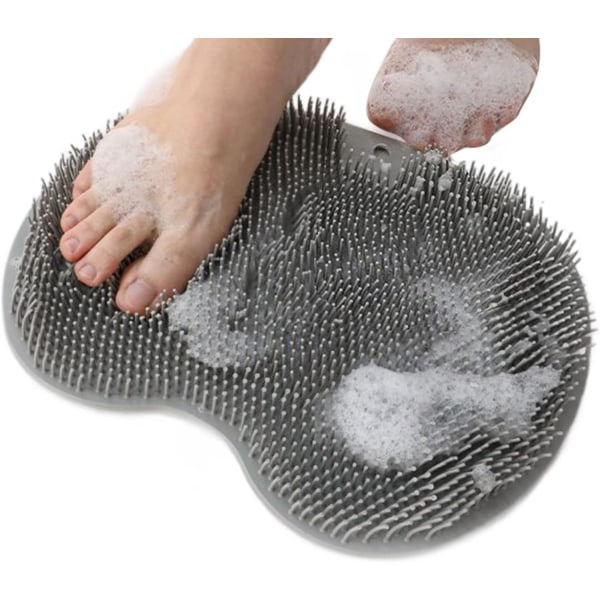 Silikon baksida gnugga badrum halkfri fottvätt dusch massage matta