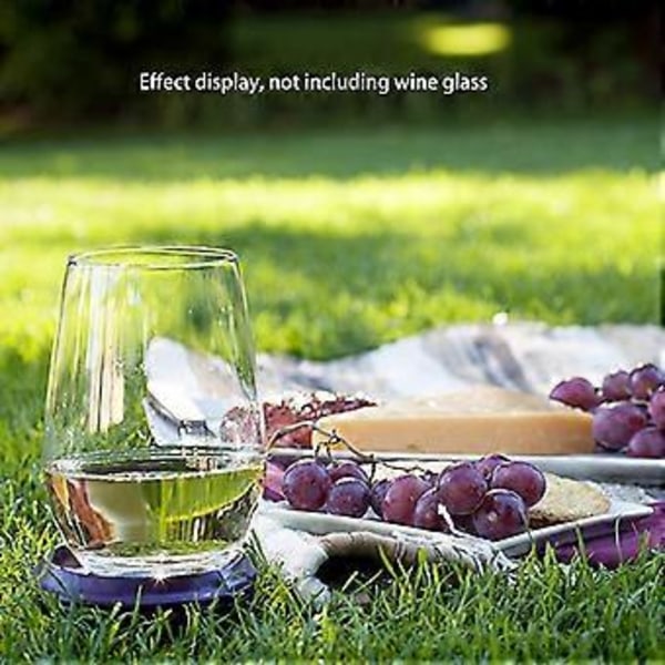 Udendørs Vinglasholder Tilbehør Champagne Picnic til Båd Badekar Stol Armlæn Bærbare Vinholdere Rosarød