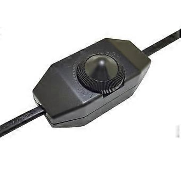 1a 220vac Design Himmennettävä LED-himmennin (pyörivä himmennin) LED himmennettävä, On/off, 110-220v, Johtoon asennettava kytkin, Musta