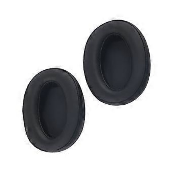 Øreputer Mykt Proteinlær Erstatning Memory Foam Øreputer Deksel for WHH910N Headset (Svart) Noir