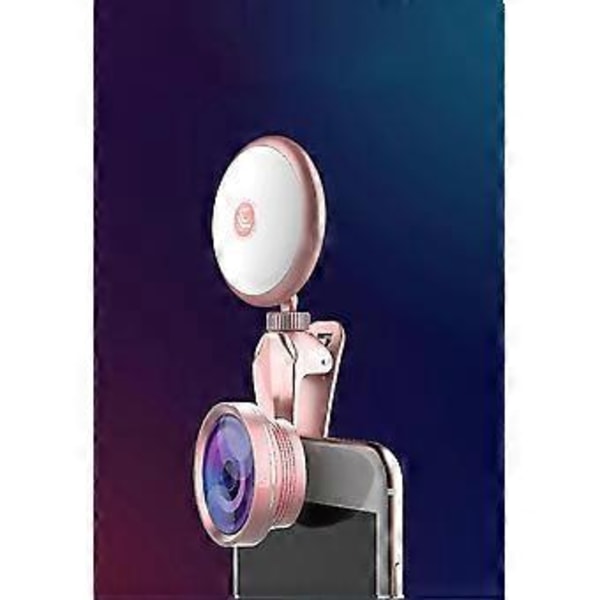 3-i-1 Vidvinkel + Makro + Udfyldningslys Mobiltelefon SLR Kameralinse